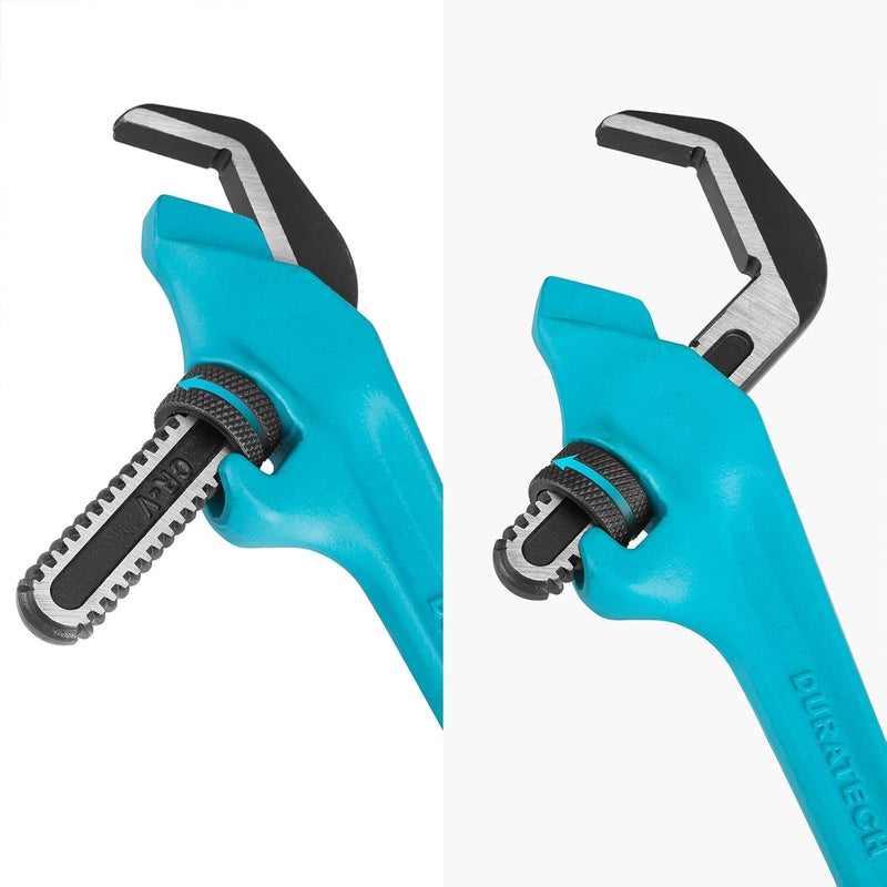 DURATECH 9-1/2 inch Hex Offset Wrench, Hex Pipe Wrench, CR-V Hook Jaw - Image 3